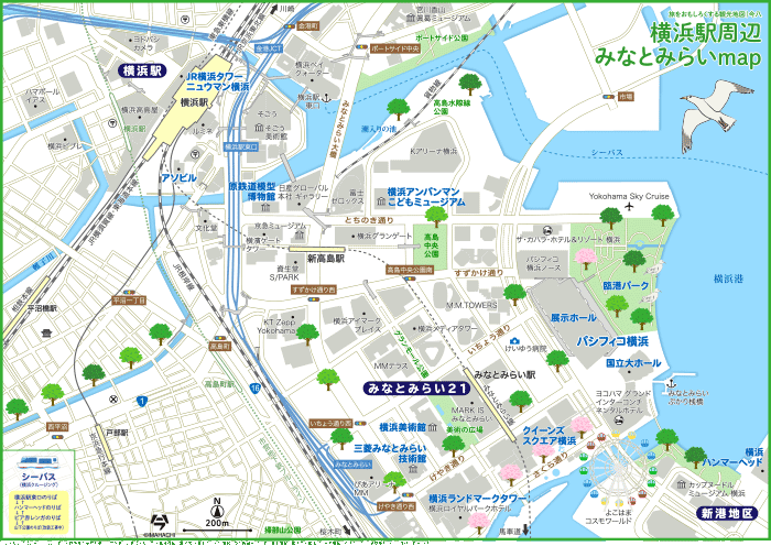 神奈川 横浜駅周辺・みなとみらいmap